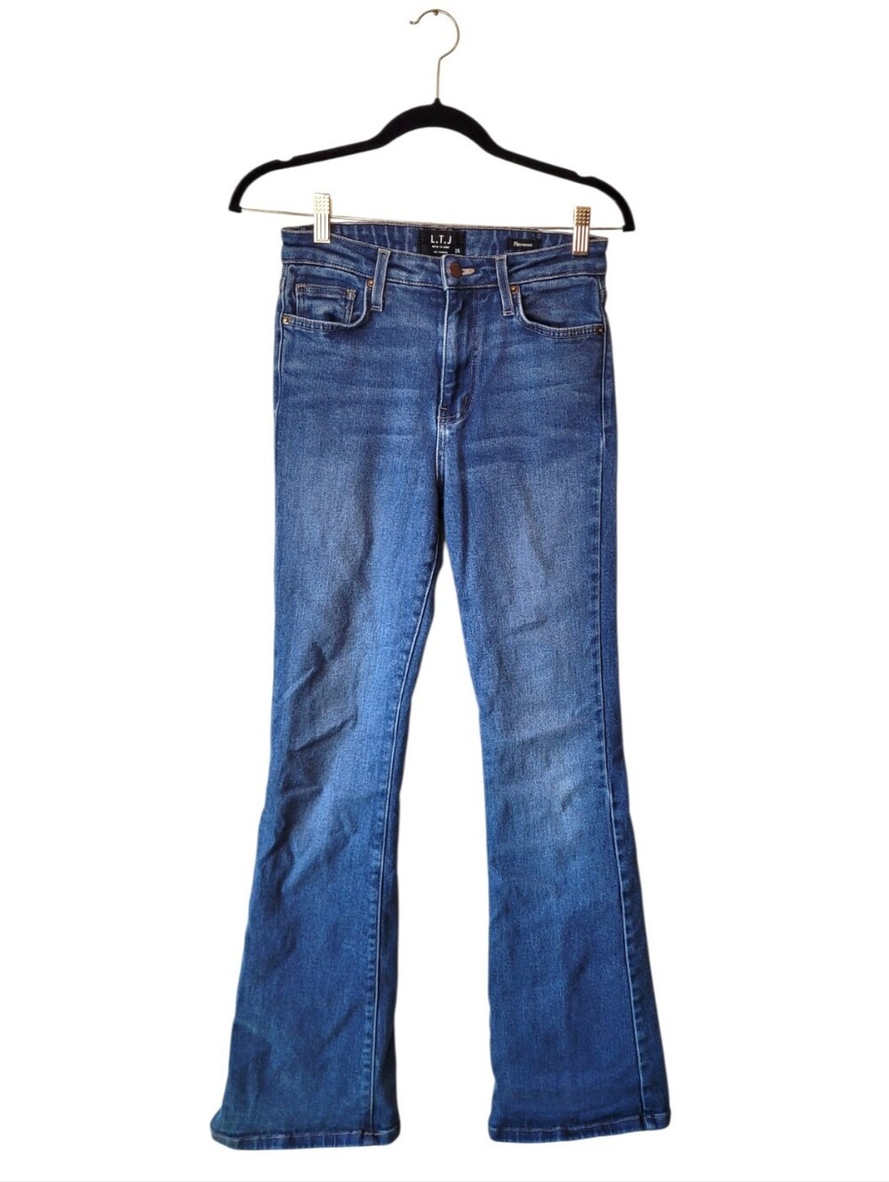 L.T.J Women's Florence Blue Medium Wash Bootcut Jeans Size 25